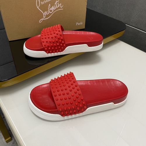 Replica Christian Louboutin CL Slippers For Men #1027397 $80.00 USD for Wholesale