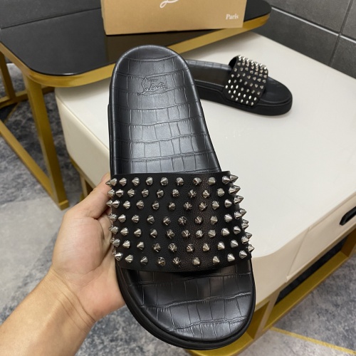 Replica Christian Louboutin CL Slippers For Men #1027399 $80.00 USD for Wholesale