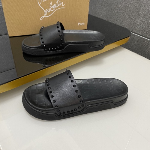 Replica Christian Louboutin CL Slippers For Men #1027400 $80.00 USD for Wholesale