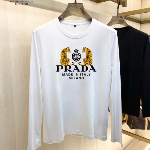$34.00 USD Prada T-Shirts Long Sleeved For Men #1027415