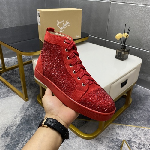 Replica Christian Louboutin High Top Shoes For Men #1027472 $100.00 USD for Wholesale