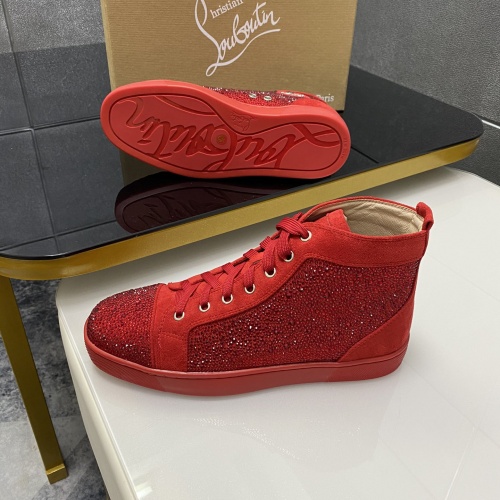 Replica Christian Louboutin High Top Shoes For Men #1027472 $100.00 USD for Wholesale
