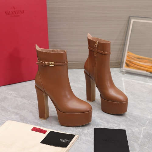 Replica Valentino Boots For Women #1027715 $158.00 USD for Wholesale