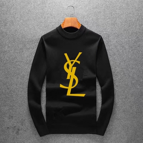 Yves Saint Laurent YSL Sweaters Long Sleeved For Men #1028121 $48.00 USD, Wholesale Replica Yves Saint Laurent YSL Sweaters