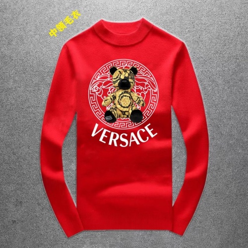 Versace Sweaters Long Sleeved For Men #1028195 $48.00 USD, Wholesale Replica Versace Sweaters