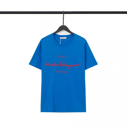 Salvatore Ferragamo T-Shirts Short Sleeved For Unisex #1028408 $32.00 USD, Wholesale Replica Salvatore Ferragamo T-Shirts