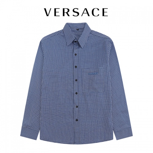 Versace Shirts Long Sleeved For Men #1028638