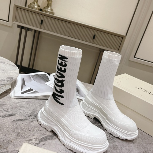 Replica Alexander McQueen Boots For Women #1028654 $112.00 USD for Wholesale