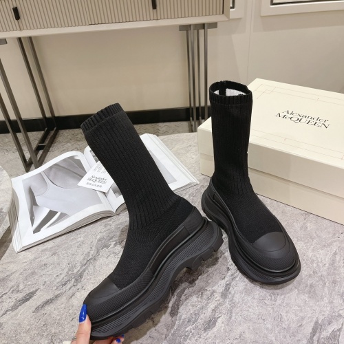 Replica Alexander McQueen Boots For Women #1028659 $112.00 USD for Wholesale