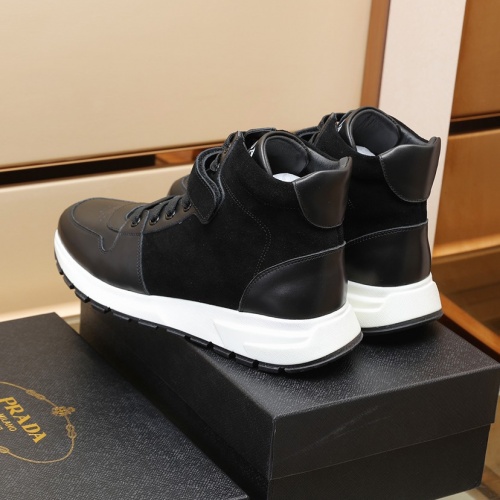 Replica Prada High Top Shoes For Men #1028756 $98.00 USD for Wholesale