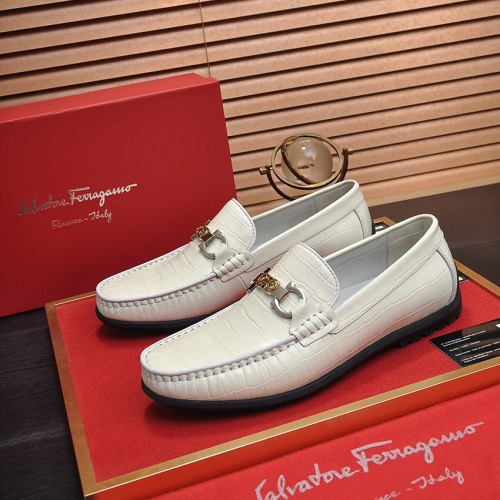 Salvatore Ferragamo Leather Shoes For Men #1028777 $85.00 USD, Wholesale Replica Salvatore Ferragamo Leather Shoes
