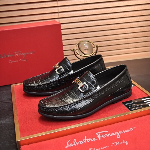 Salvatore Ferragamo Leather Shoes For Men #1028779