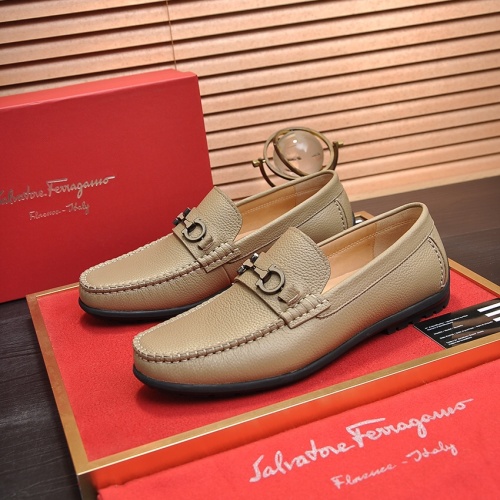 Salvatore Ferragamo Leather Shoes For Men #1028782 $85.00 USD, Wholesale Replica Salvatore Ferragamo Leather Shoes