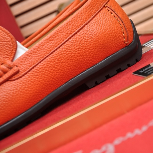 Replica Salvatore Ferragamo Leather Shoes For Men #1028783 $85.00 USD for Wholesale