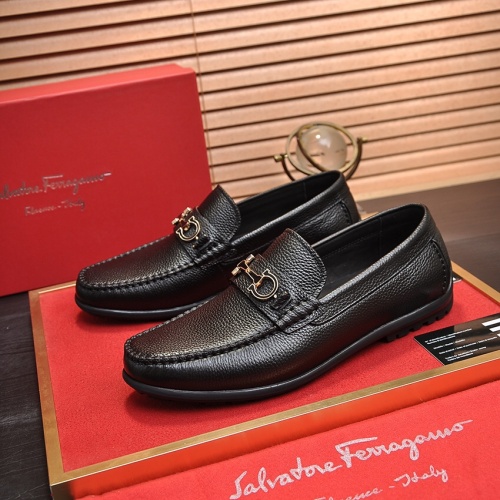 Salvatore Ferragamo Leather Shoes For Men #1028784 $85.00 USD, Wholesale Replica Salvatore Ferragamo Leather Shoes
