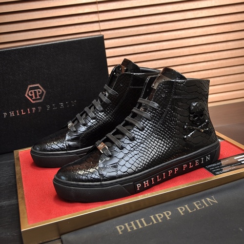 Philipp Plein PP High Tops Shoes For Men #1028790 $88.00 USD, Wholesale Replica Philipp Plein PP High Tops Shoes