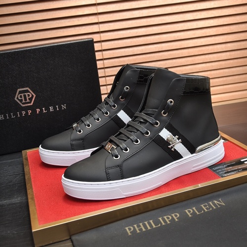 Philipp Plein PP High Tops Shoes For Men #1028792 $88.00 USD, Wholesale Replica Philipp Plein PP High Tops Shoes