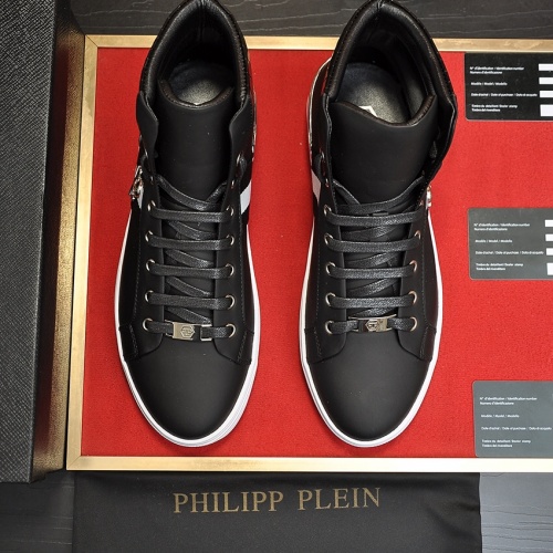Replica Philipp Plein PP High Tops Shoes For Men #1028792 $88.00 USD for Wholesale