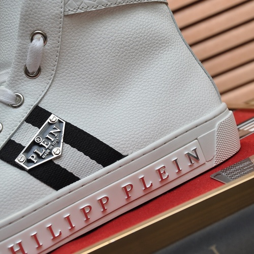 Replica Philipp Plein PP High Tops Shoes For Men #1028793 $88.00 USD for Wholesale