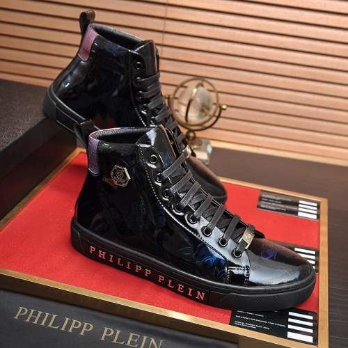 Replica Philipp Plein PP High Tops Shoes For Men #1028798 $88.00 USD for Wholesale