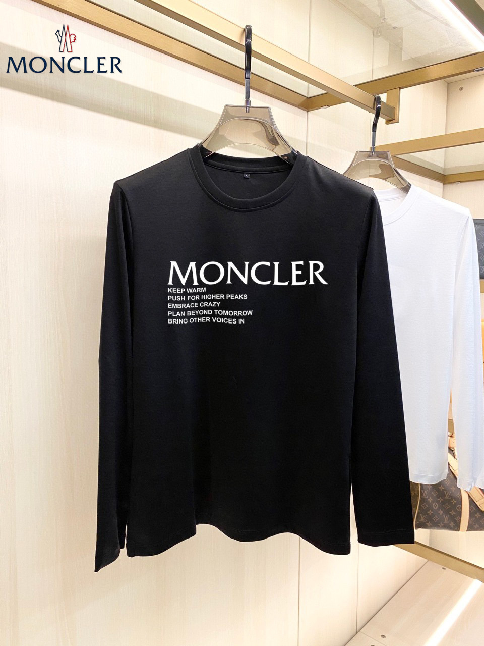 Moncler TShirts Long Sleeved For Men 1027412 34.00 USD, Wholesale