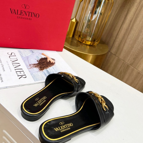 Replica Valentino Slippers For Women #1029113 $82.00 USD for Wholesale