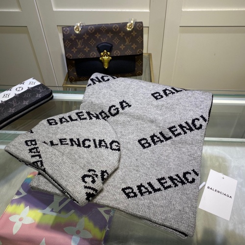 Replica Balenciaga Wool Hats & Scarf Set #1029173 $52.00 USD for Wholesale
