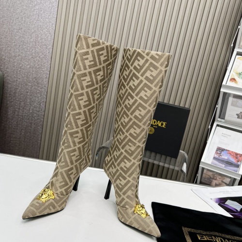 Replica Versace Boots For Women #1029407 $115.00 USD for Wholesale
