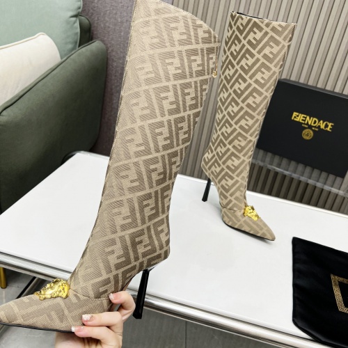Replica Versace Boots For Women #1029407 $115.00 USD for Wholesale
