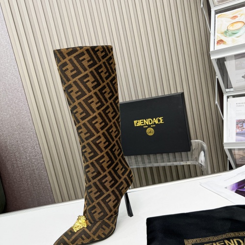 Replica Versace Boots For Women #1029409 $115.00 USD for Wholesale