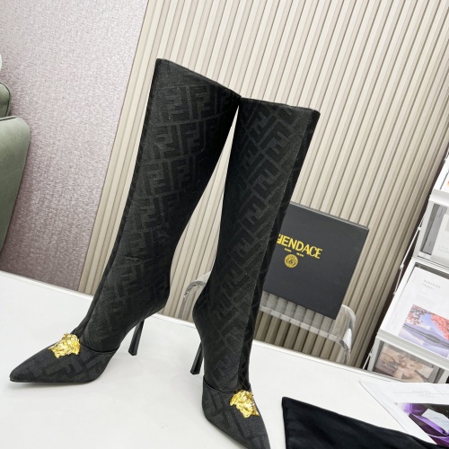 Replica Versace Boots For Women #1029410 $115.00 USD for Wholesale
