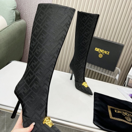 Replica Versace Boots For Women #1029410 $115.00 USD for Wholesale