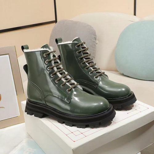 Replica Alexander McQueen Boots For Women #1029463 $125.00 USD for Wholesale