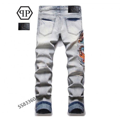 Replica Philipp Plein PP Jeans For Men #1029576 $48.00 USD for Wholesale