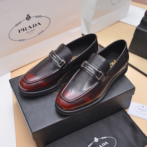 Prada Leather Shoes For Men #1029586 $102.00 USD, Wholesale Replica Prada Leather Shoes