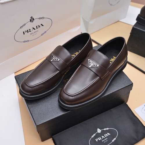 Prada Leather Shoes For Men #1029589 $102.00 USD, Wholesale Replica Prada Leather Shoes