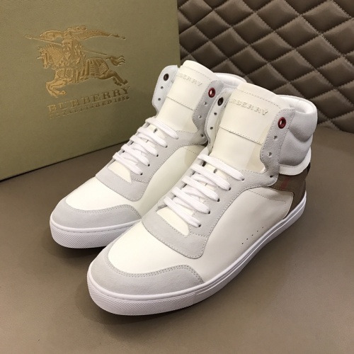 Burberry High Tops Shoes For Men #1029750 $76.00 USD, Wholesale Replica Burberry High Tops Shoes