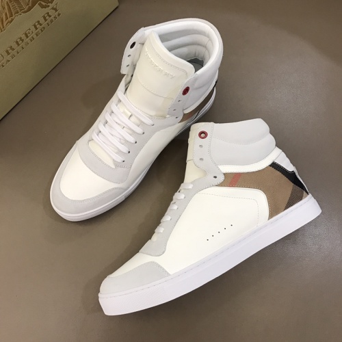 Replica Burberry High Tops Shoes For Men #1029750 $76.00 USD for Wholesale