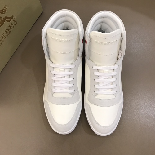 Replica Burberry High Tops Shoes For Men #1029750 $76.00 USD for Wholesale