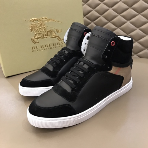 Burberry High Tops Shoes For Men #1029751 $76.00 USD, Wholesale Replica Burberry High Tops Shoes