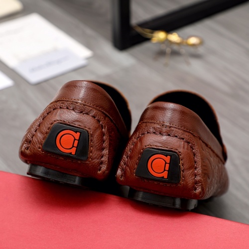 Replica Salvatore Ferragamo Leather Shoes For Men #1029833 $68.00 USD for Wholesale