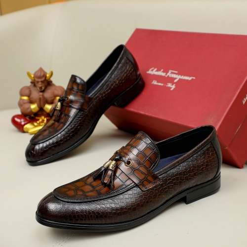 Salvatore Ferragamo Leather Shoes For Men #1029850