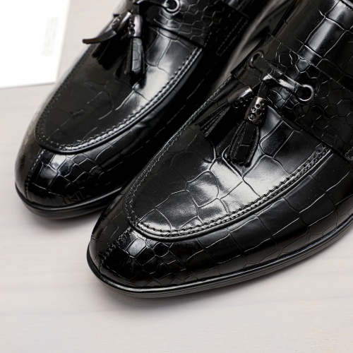 Replica Salvatore Ferragamo Leather Shoes For Men #1029851 $98.00 USD for Wholesale