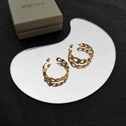 Replica Alexander McQueen Earrings For Women #1030208 $40.00 USD for Wholesale