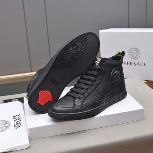 Replica Versace High Tops Shoes For Men #1030884 $82.00 USD for Wholesale