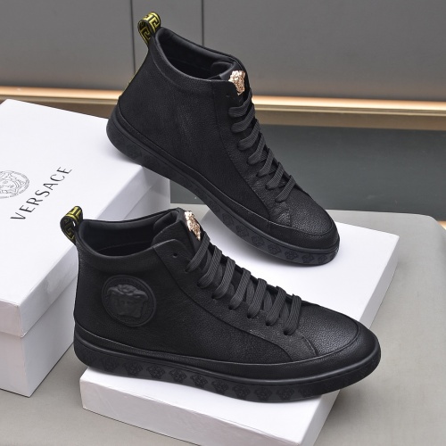 Replica Versace High Tops Shoes For Men #1030884 $82.00 USD for Wholesale