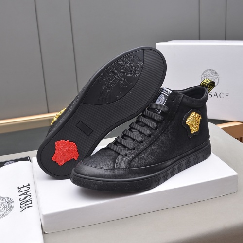 Replica Versace High Tops Shoes For Men #1030885 $82.00 USD for Wholesale