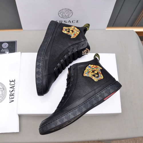 Replica Versace High Tops Shoes For Men #1030887 $82.00 USD for Wholesale
