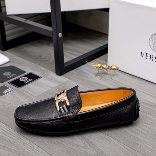 Replica Versace Leather Shoes For Men #1030893 $68.00 USD for Wholesale