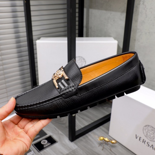 Replica Versace Leather Shoes For Men #1030893 $68.00 USD for Wholesale
